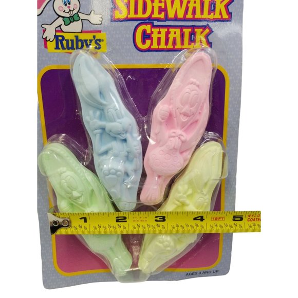 Tootsie Toy Ruby's Sidewalk Chalk Yellow Pink Green Blue NOS 1996 Vintage 2 Pack - Picture 7 of 8